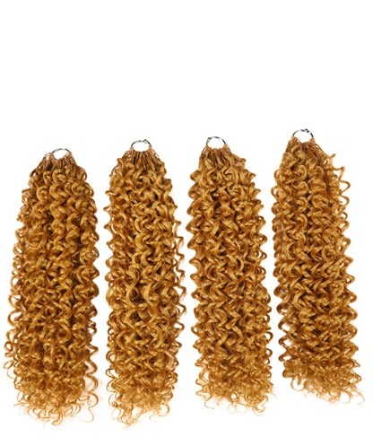 Luxluxe Bohemian 18" Pre-Separated Synthetic Feather 110g Crochet Hair Extensions with 100 Strands for Women