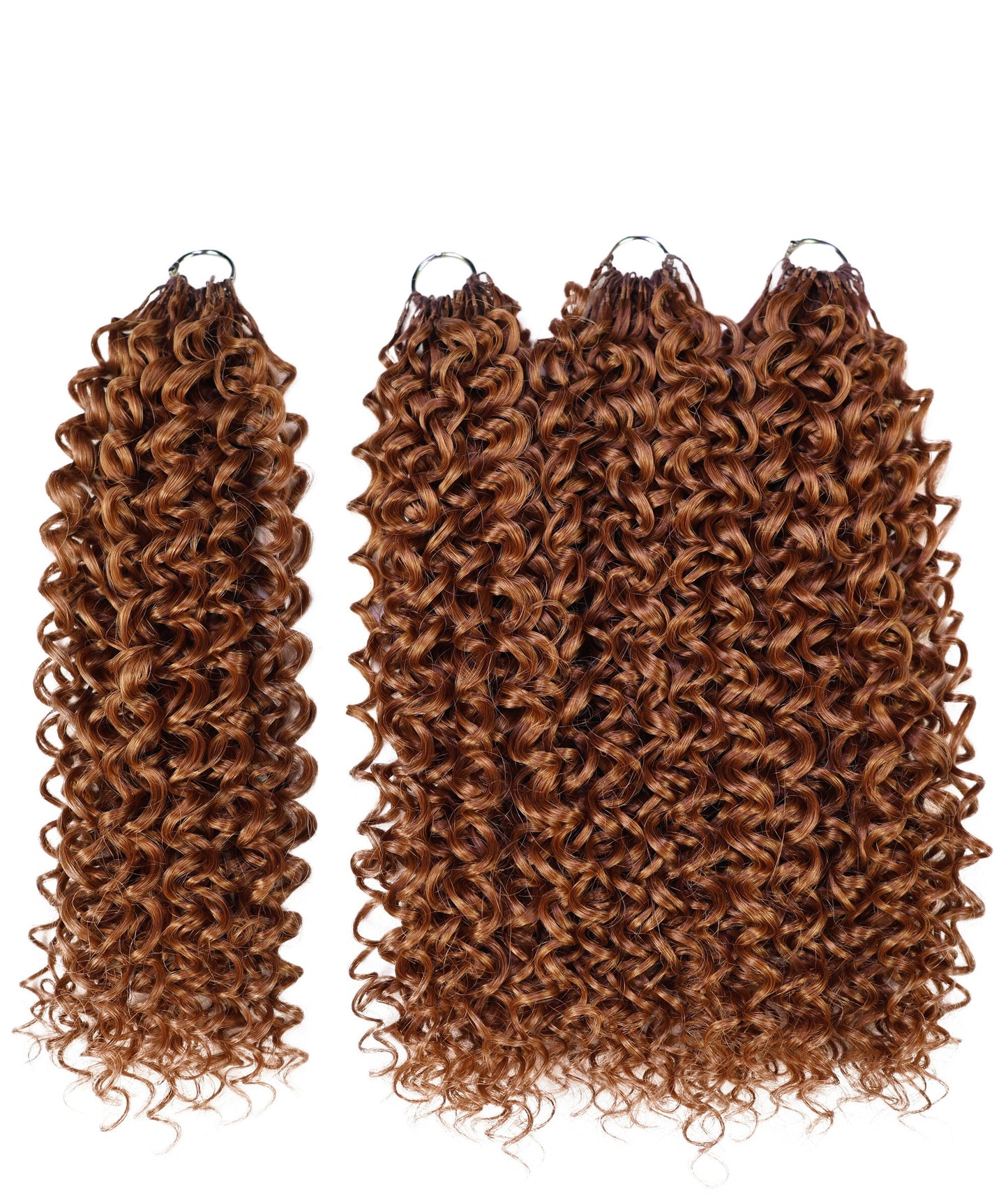 Luxluxe Bohemian 18" Pre-Separated Synthetic Feather 110g Crochet Hair Extensions with 100 Strands for Women
