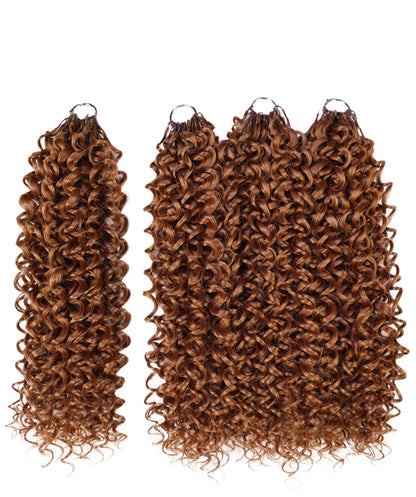 Luxluxe Bohemian 18" Pre-Separated Synthetic Feather 110g Crochet Hair Extensions with 100 Strands for Women