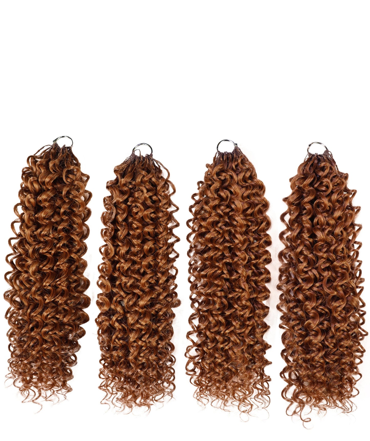 Luxluxe Bohemian 18" Pre-Separated Synthetic Feather 110g Crochet Hair Extensions with 100 Strands for Women