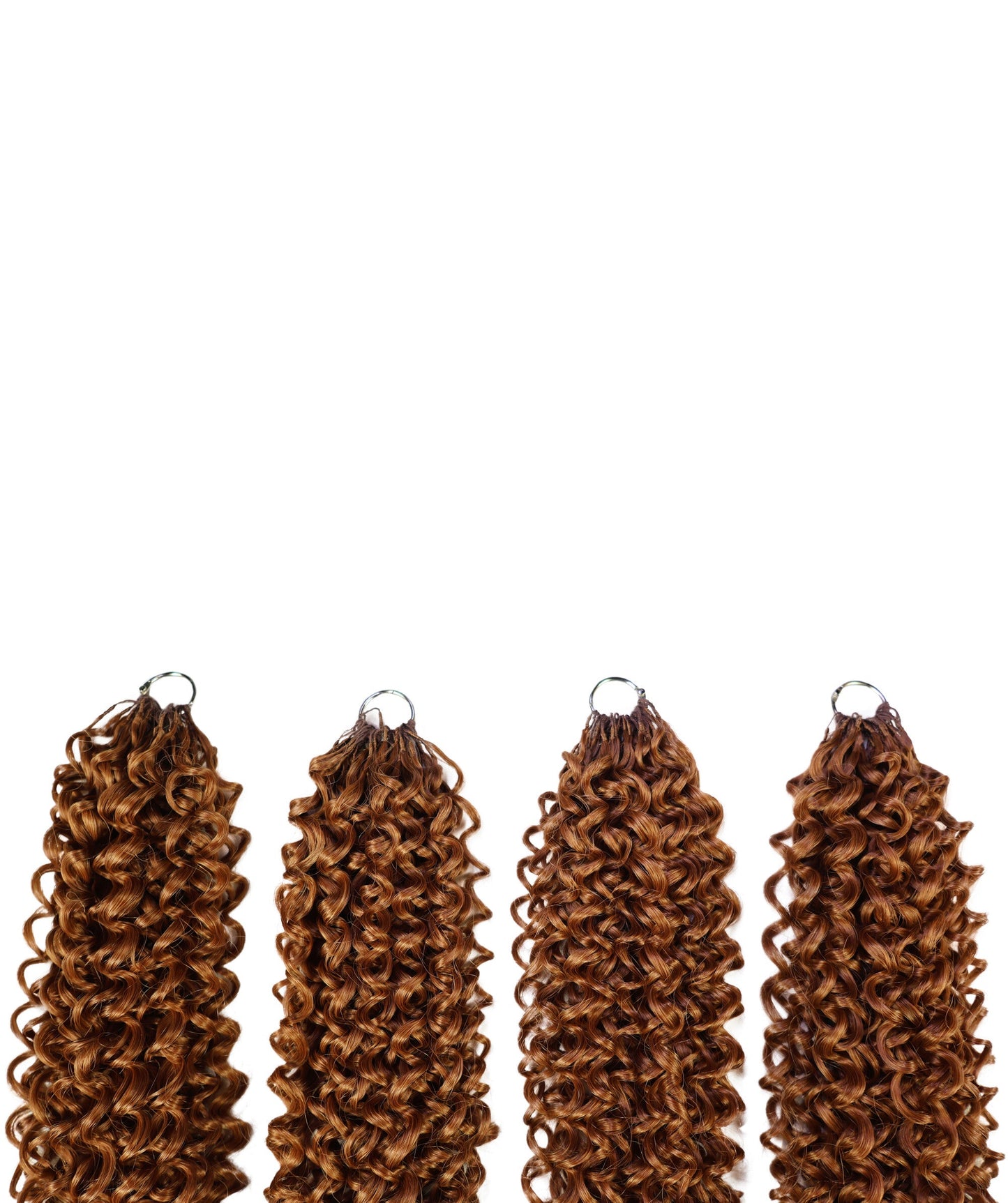 Luxluxe Bohemian 18" Pre-Separated Synthetic Feather 110g Crochet Hair Extensions with 100 Strands for Women