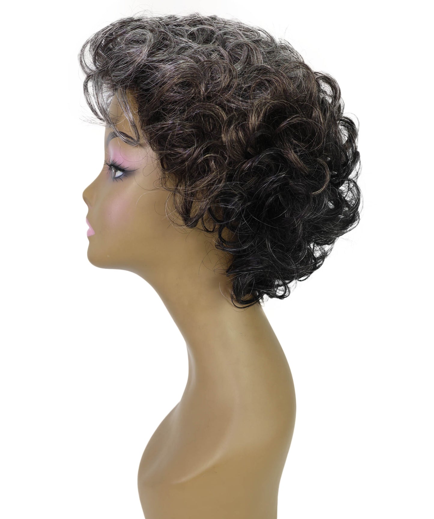 VALERIE 9.5" Short Natural Volume Curly Synthetic Wig