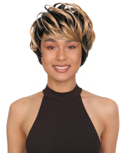 Broadway Sleek Pixie Cut 9.5 inch Wig, Premium Synthetic Short full Wig with Natural Hairline & Effortless Elegance