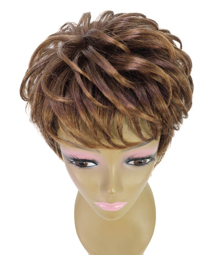 Broadway Sleek Pixie Cut 9.5 inch Wig, Premium Synthetic Short full Wig with Natural Hairline & Effortless Elegance
