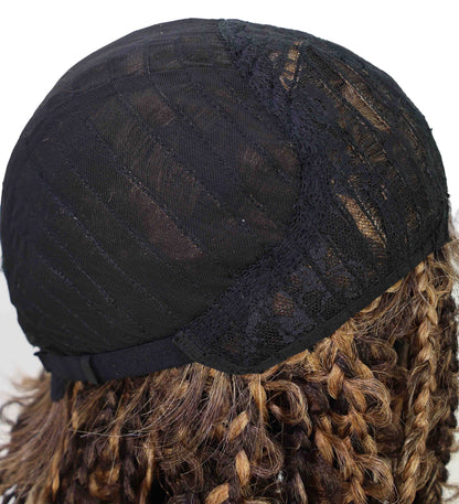 Marla Medium Length Braided 13 Inch Bob Lace Full Wig