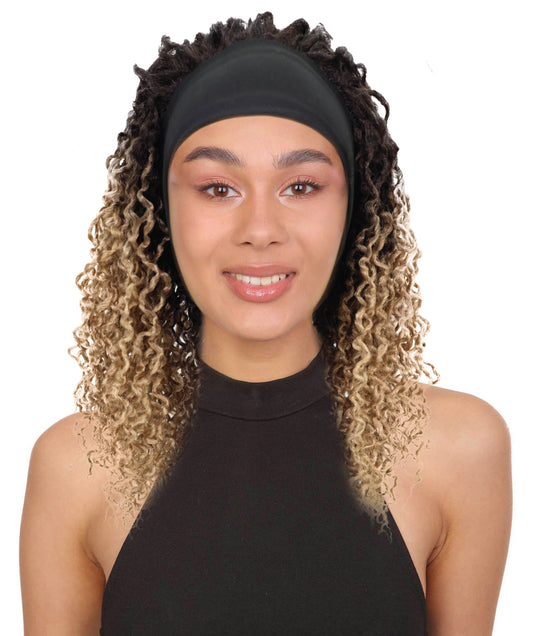 Zoraida Shoulder-length Slip-On Curly Half Wig with Layered Twist Spiral Curls