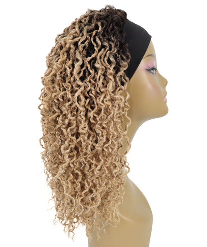 Zoraida Shoulder-length Slip-On Curly Half Wig with Layered Twist Spiral Curls