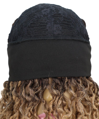 Zoraida Shoulder-length Slip-On Curly Half Wig with Layered Twist Spiral Curls