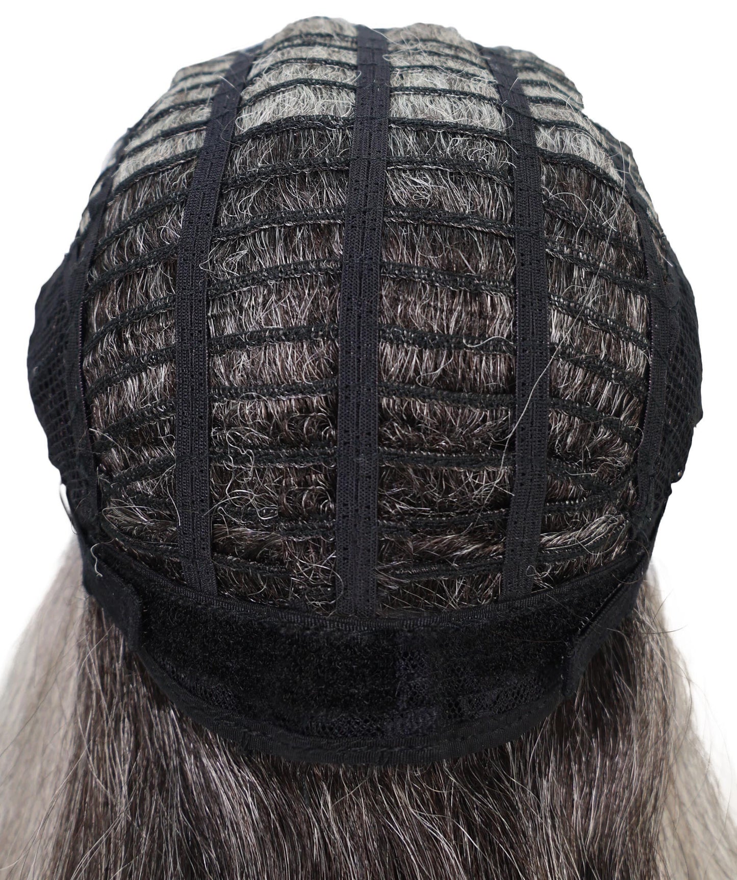 Lynette Sleek Shoulder-Length Elegant Silver Ombre Bob Wig with Bangs