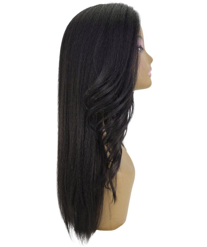 LUXLUXE Women Long Straight Full Wig – 21" Sleek Natural Looking 199g Hair Heat Resistant Synthetic Fiber