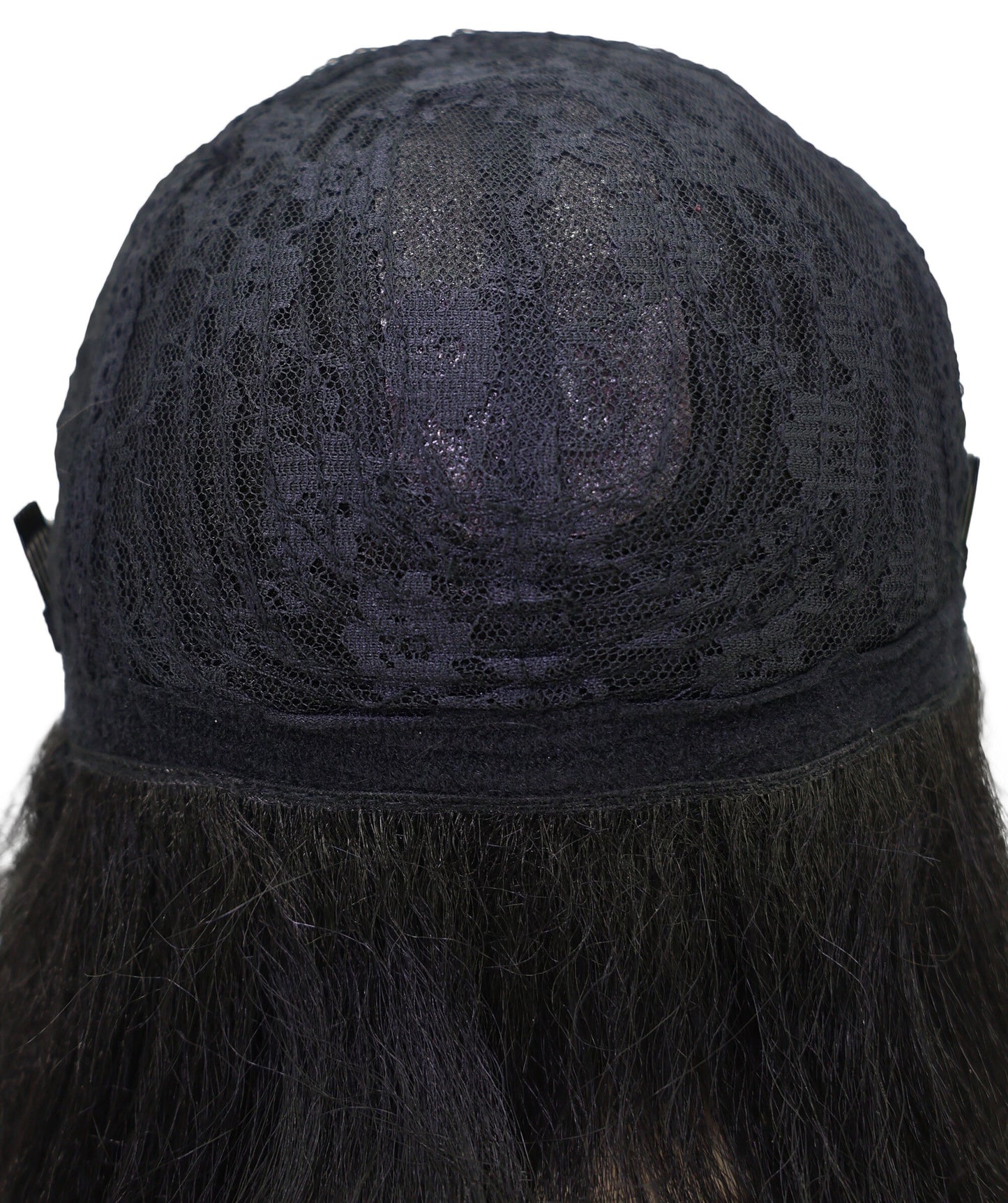 LUXLUXE Long Wavy Wig with Bangs – Women's Curly Full Hairpiece Heat Resistant Synthetic Fiber