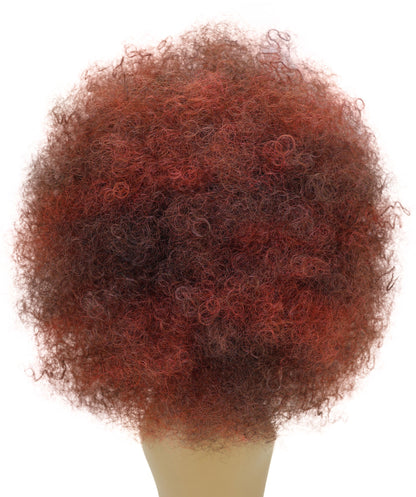 LUXLUXE Afro Kinky Curly Wig – 16 Inch Textured Curl Style Full Rounded 130g Bold Hair Heat Resistant Synthetic Fiber