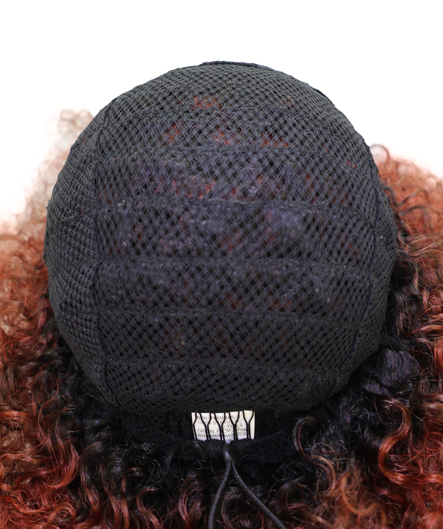 LUXLUXE Afro Kinky Curly Wig – 16 Inch Textured Curl Style Full Rounded 130g Bold Hair Heat Resistant Synthetic Fiber