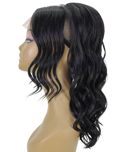 LUXLUXE Wavy Lace Front Hair Extension – Natural Wave 14 Inch 105g Hairpiece Soft Texture & Elegant Style