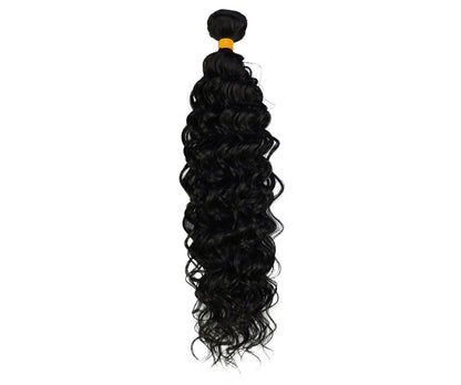 LUXLUXE Deep Wave Curly Hawaiian Synthetic Hair Extension - 18 Inch 100g Defined Curl Style for Everyday Hair Styling