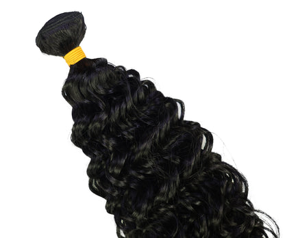 LUXLUXE Deep Wave Curly Hawaiian Synthetic Hair Extension - 18 Inch 100g Defined Curl Style for Everyday Hair Styling