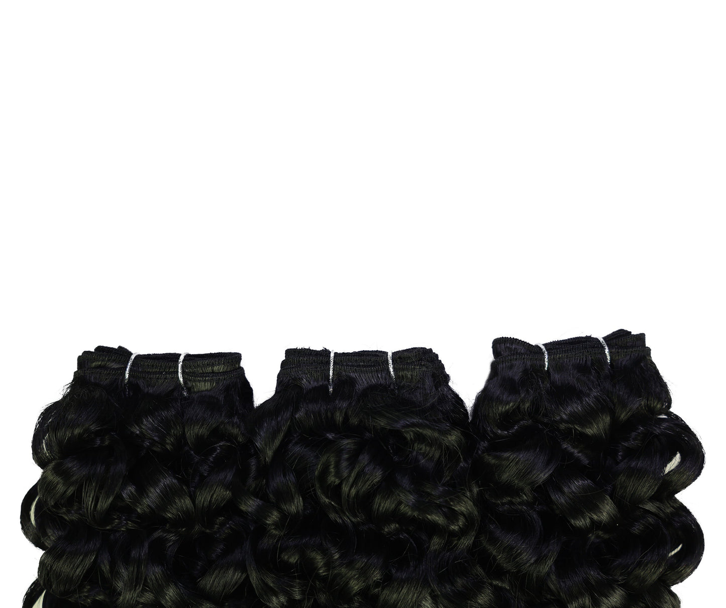 LUXLUXE Deep Curly Synthetic Hair Extension – 6.5 Inch Dense Curl Weft Style 110g for Women Versatile Styling