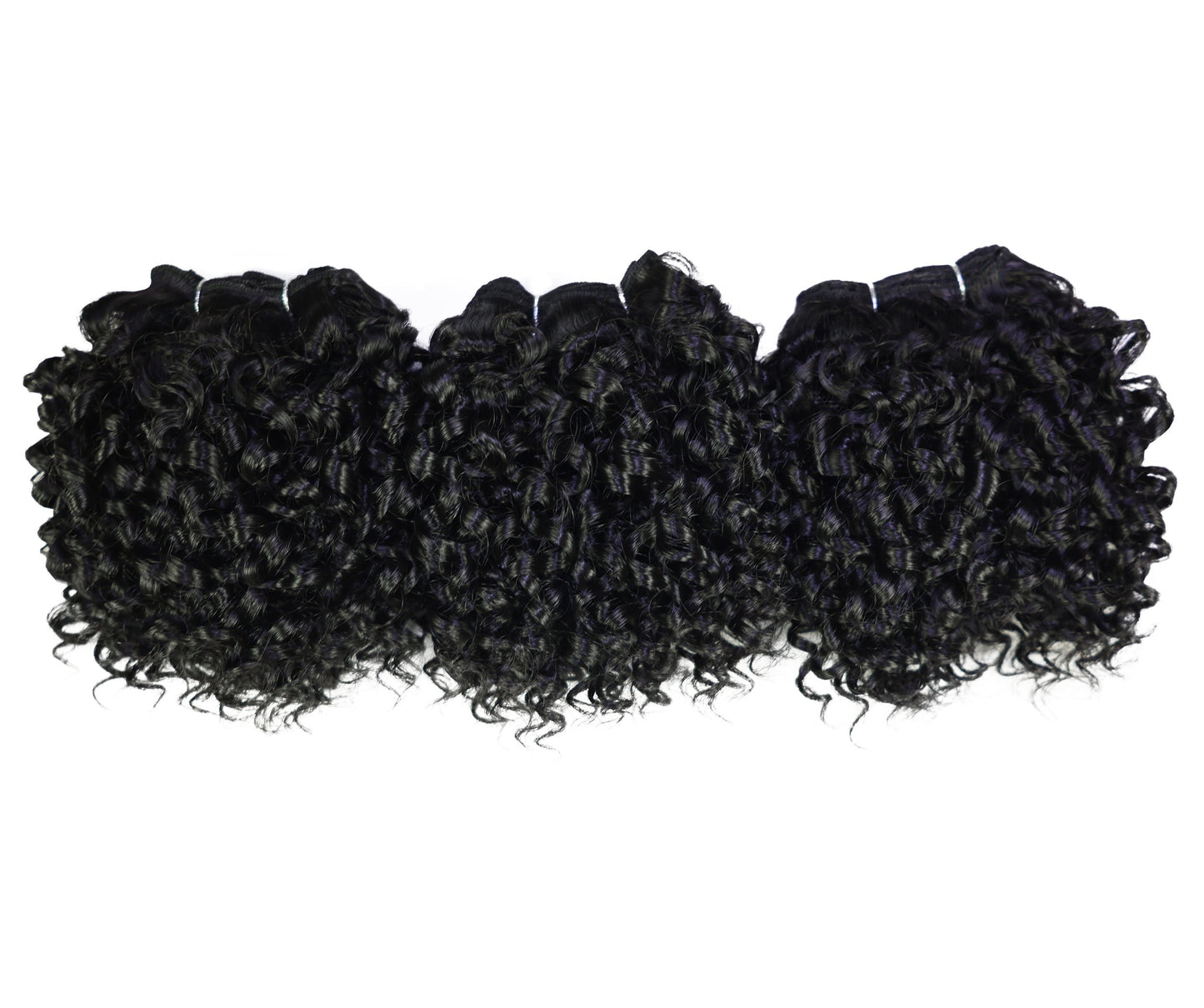 LUXLUXE Burmese Curl Synthetic Hair Extension – 5 Inch Dense Curly Weft Style 110g for Women Textured Styling