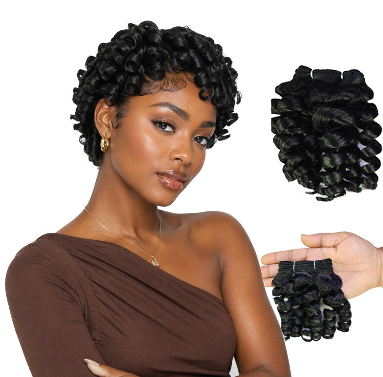 LUXLUXE Spiral Curl Synthetic Hair Extension - 4.75 Inch 110g Defined Curly Style for Versatile Hair Styling