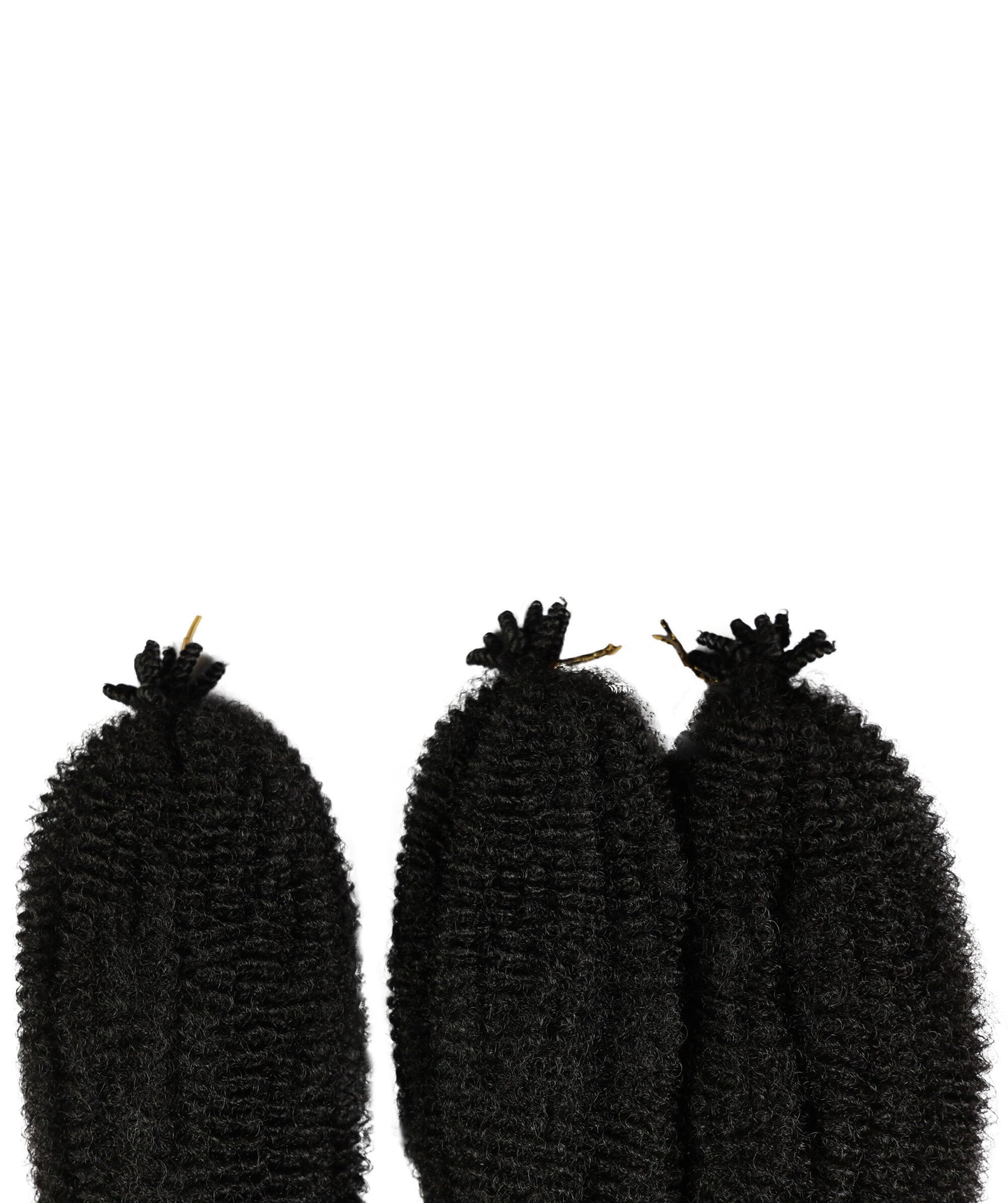 LUXLUXE Springy Afro Twist Hair Extensions - 16 Inch Synthetic Braided Hairpiece 117g for Women