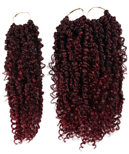 LUXLUXE Passion Twist Boho Synthetic Hair Extensions - 14 Inch Braided 115g Hairpiece for Women
