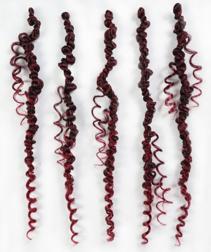 LUXLUXE Passion Twist Boho Synthetic Hair Extensions - 14 Inch Braided 115g Hairpiece for Women