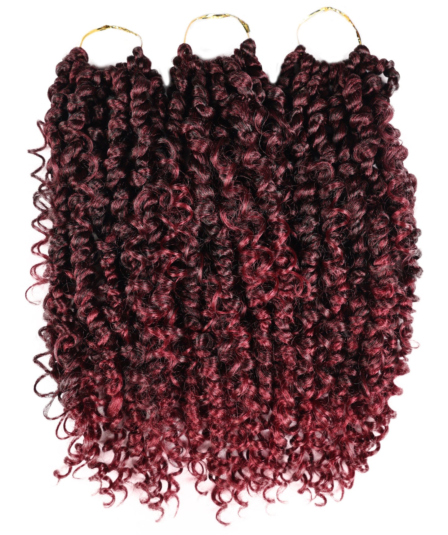 LUXLUXE Passion Twist Boho Synthetic Hair Extensions - 14 Inch Braided 115g Hairpiece for Women