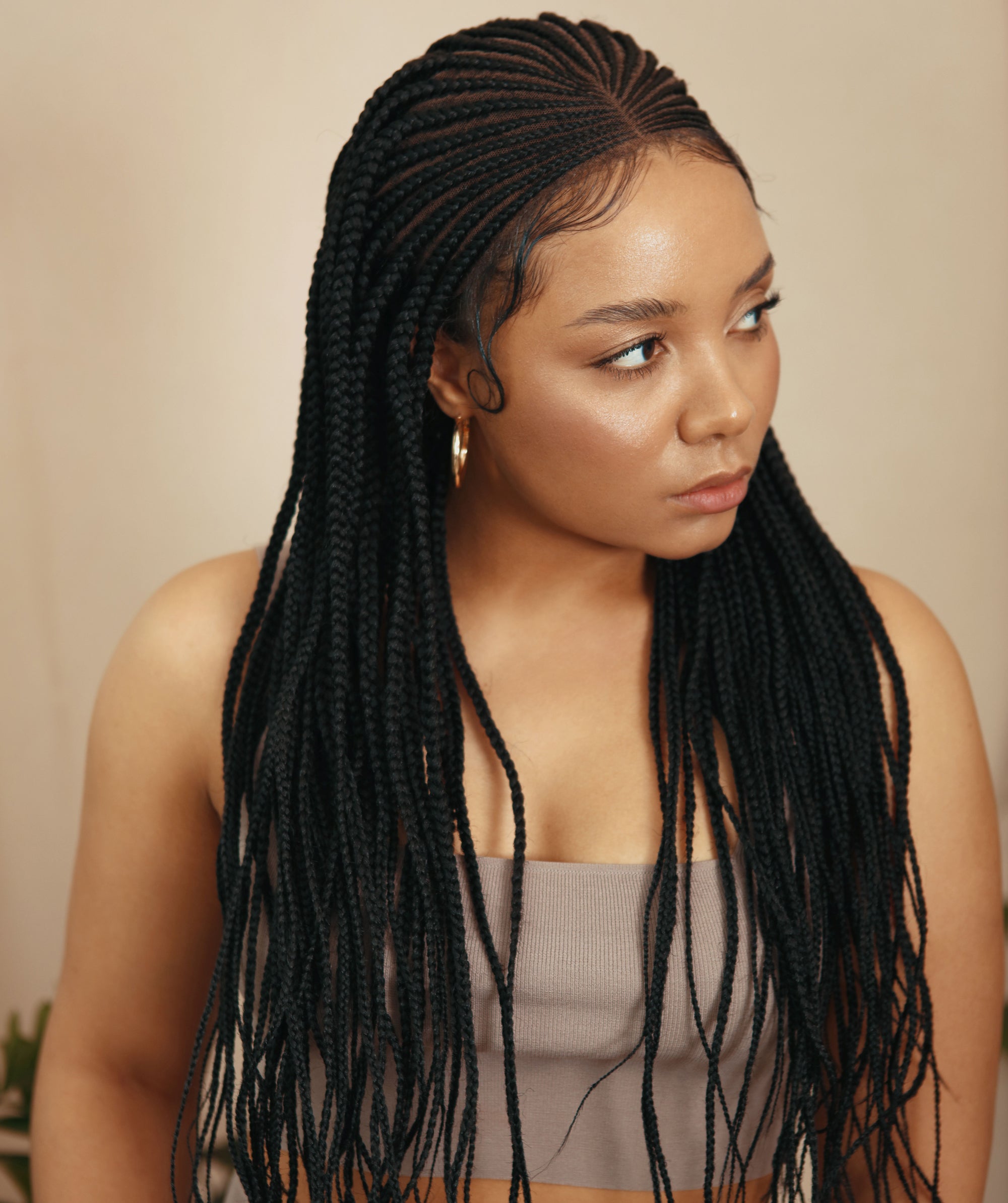 Cornrow Braided Wigs Luxluxe UK