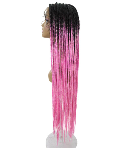 #TT1B/Hot Pink - Black to Dark Pink Ombre