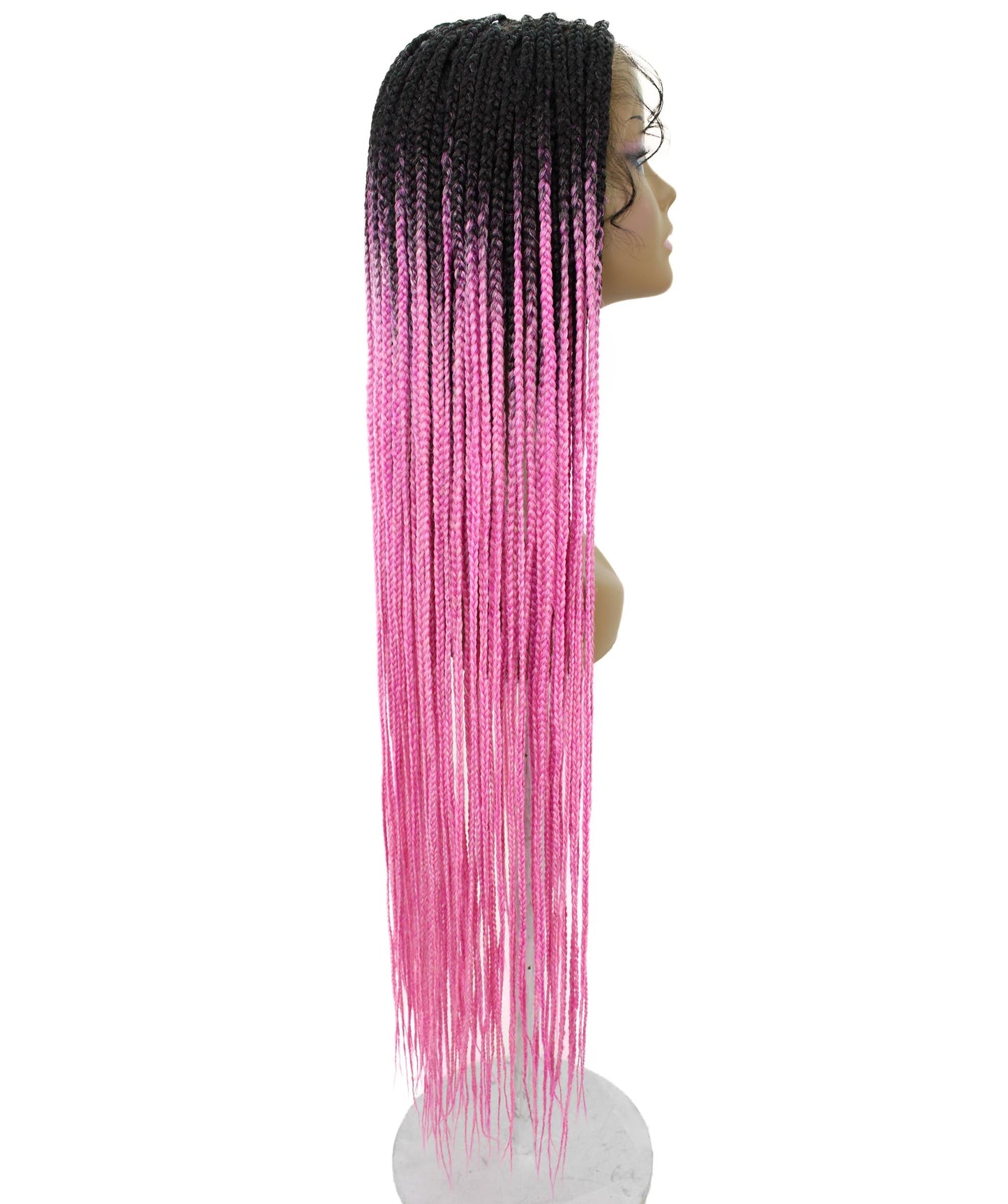 #TT1B/Hot Pink - Black to Dark Pink Ombre