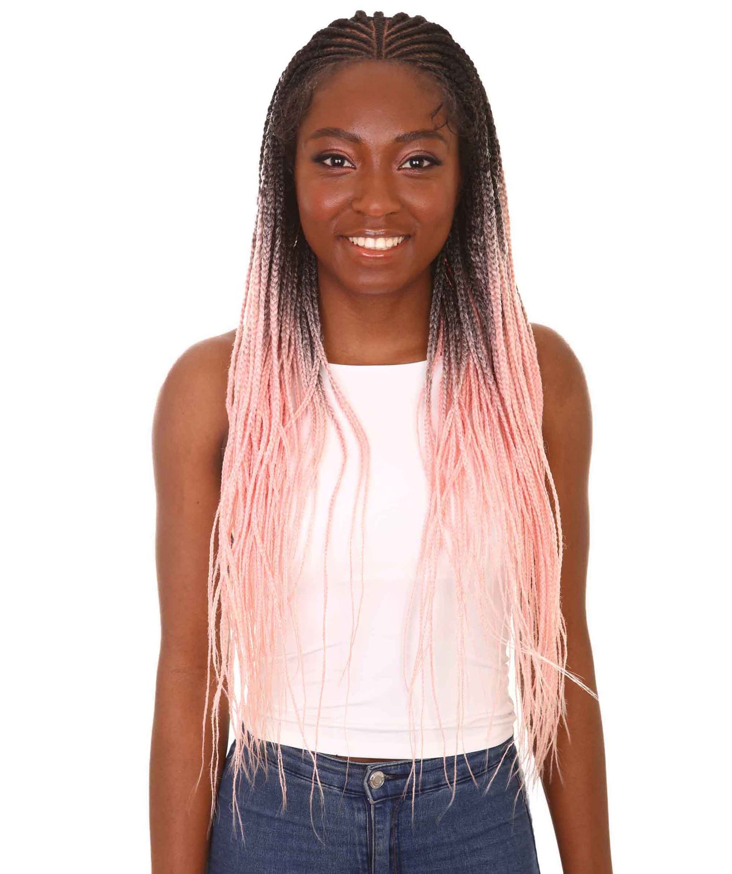 #TT1B/Light Pink - Black to Light Pink Ombre