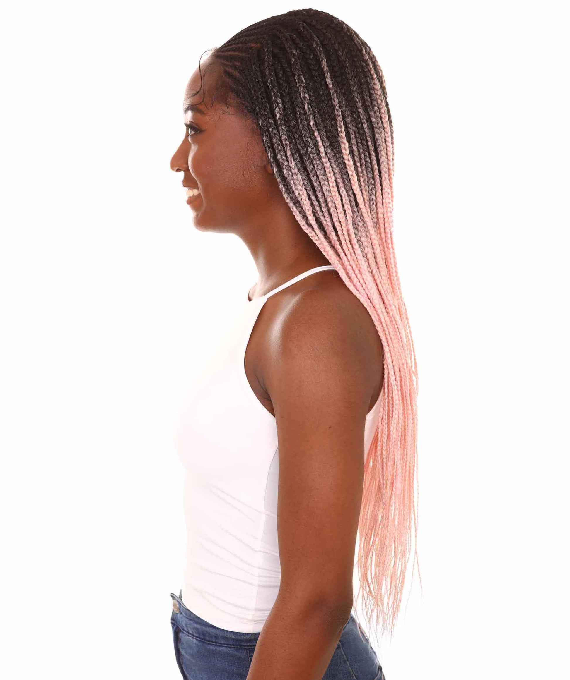 #TT1B/Light Pink - Black to Light Pink Ombre