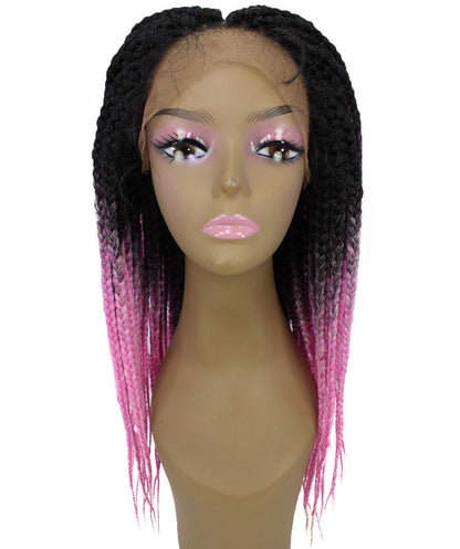 #TT1B/Hot Pink - Black to Dark Pink Ombre