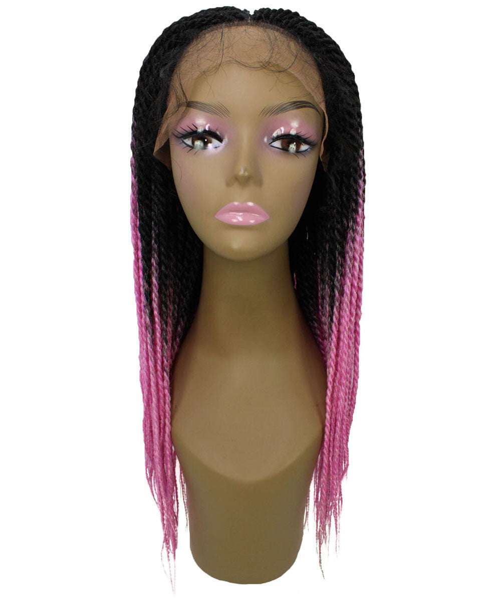 #TT1B/Hot Pink - Black to Dark Pink Ombre