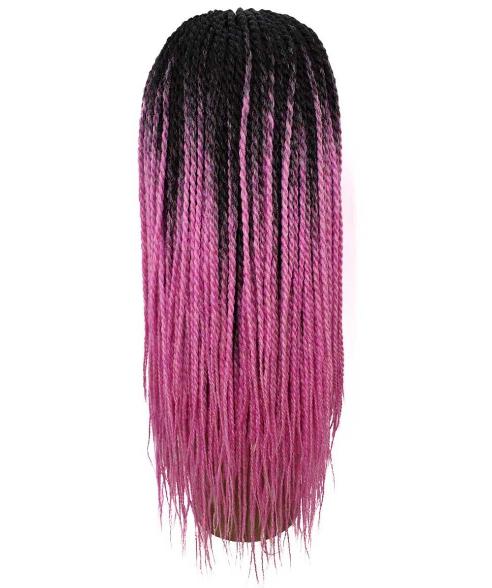 #TT1B/Hot Pink - Black to Dark Pink Ombre