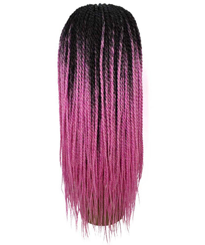 #TT1B/Hot Pink - Black to Dark Pink Ombre