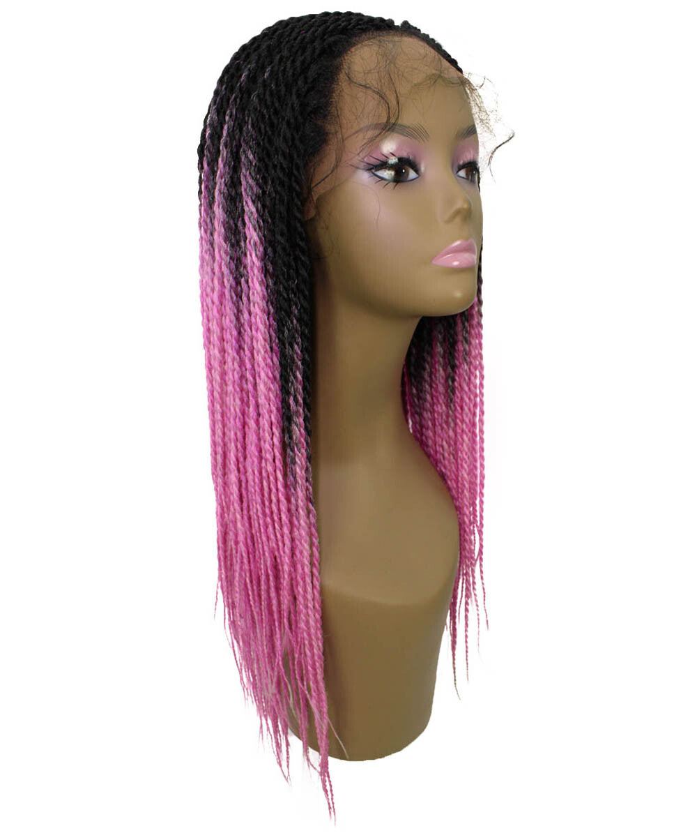 #TT1B/Hot Pink - Black to Dark Pink Ombre