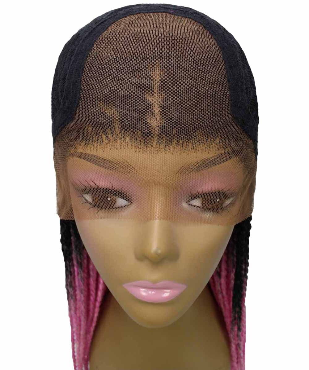 #TT1B/Hot Pink - Black to Dark Pink Ombre