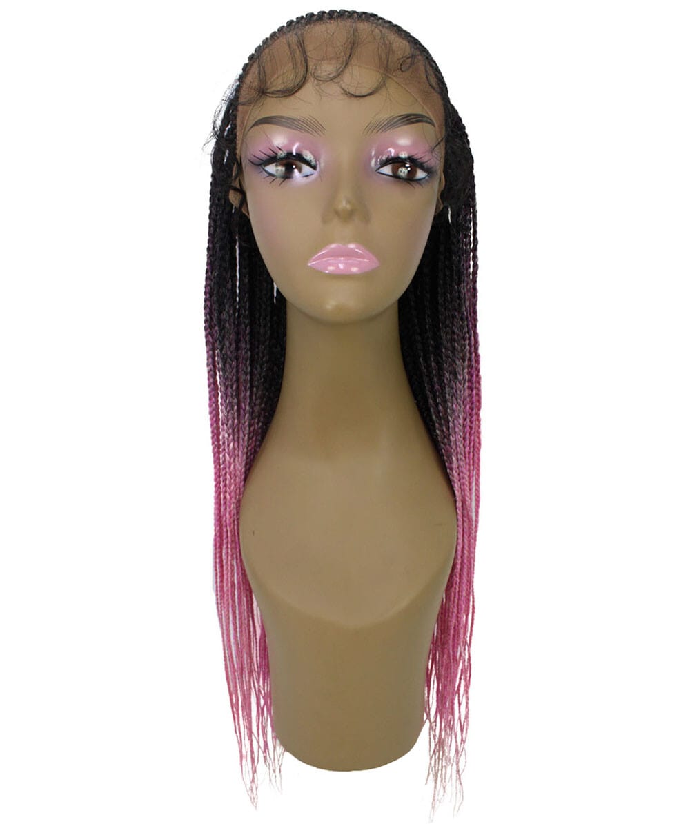 #TT1B/Hot Pink - Black to Dark Pink Ombre
