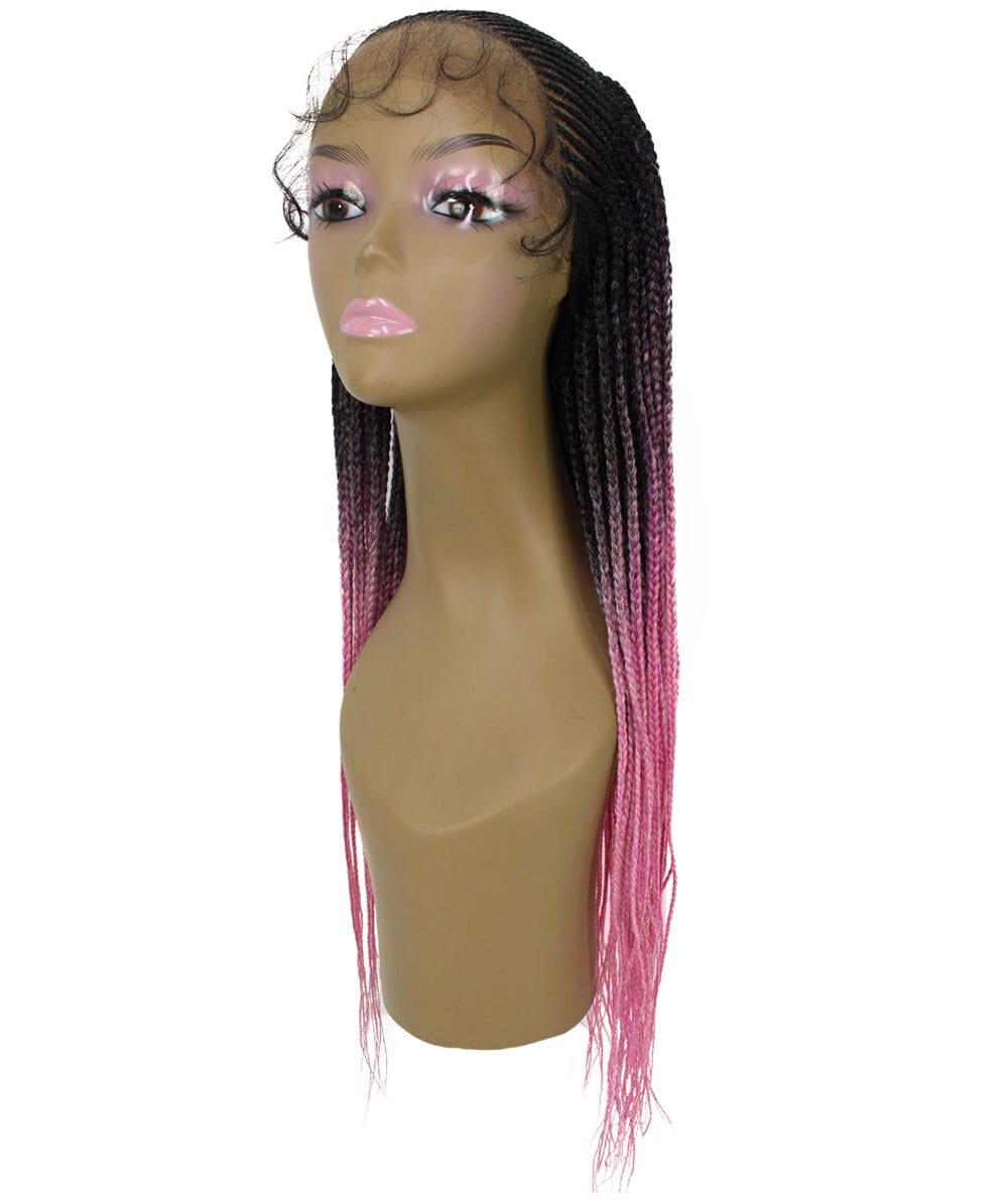 #TT1B/Hot Pink - Black to Dark Pink Ombre