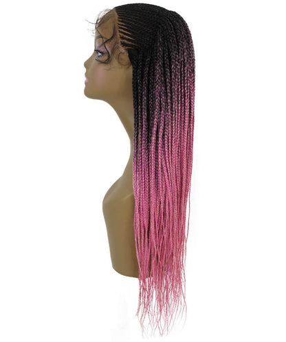#TT1B/Hot Pink - Black to Dark Pink Ombre