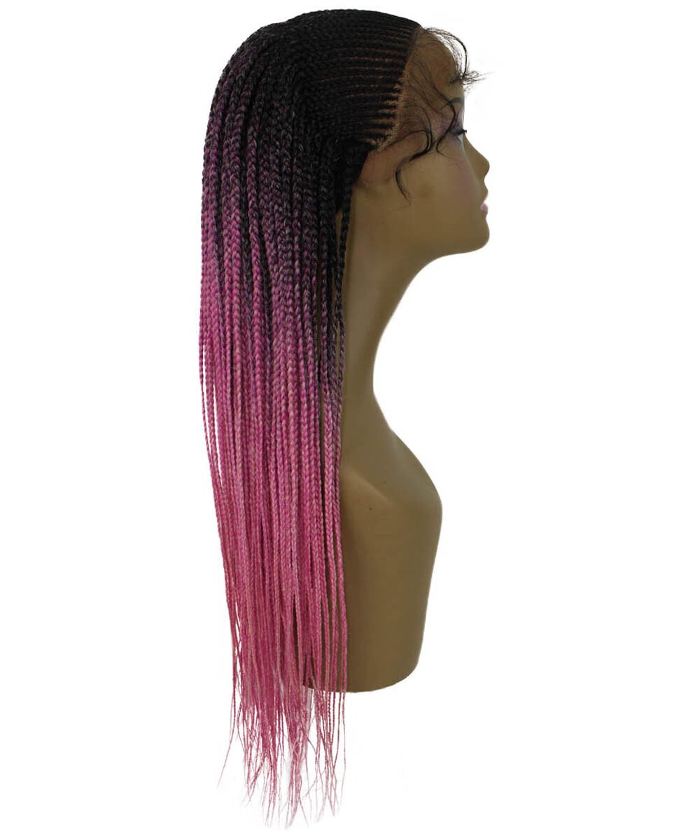 #TT1B/Hot Pink - Black to Dark Pink Ombre