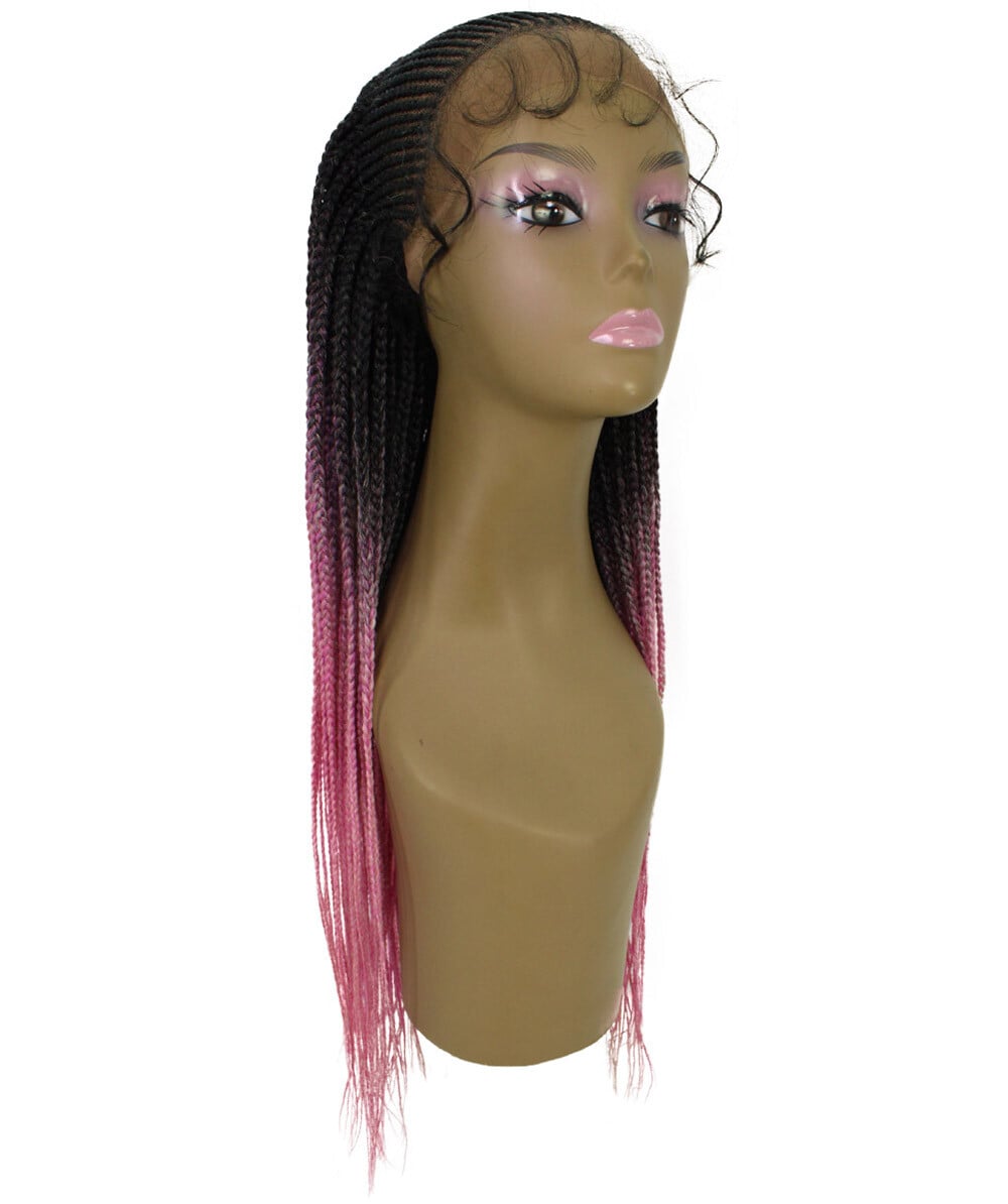 #TT1B/Hot Pink - Black to Dark Pink Ombre