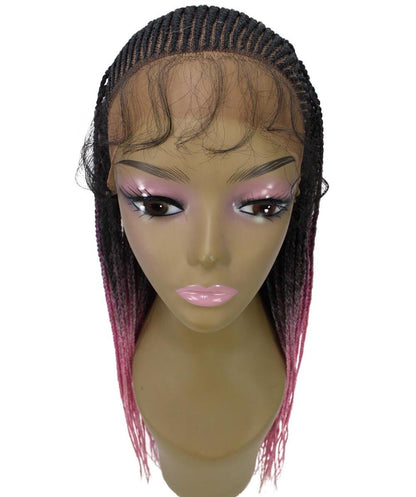 #TT1B/Hot Pink - Black to Dark Pink Ombre