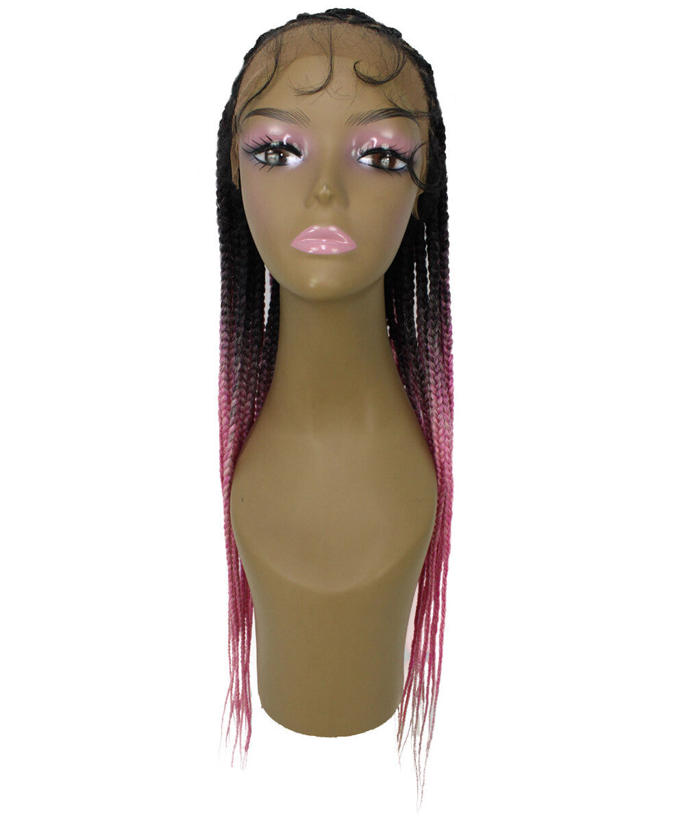 #TT1B/Hot Pink - Black to Dark Pink Ombre