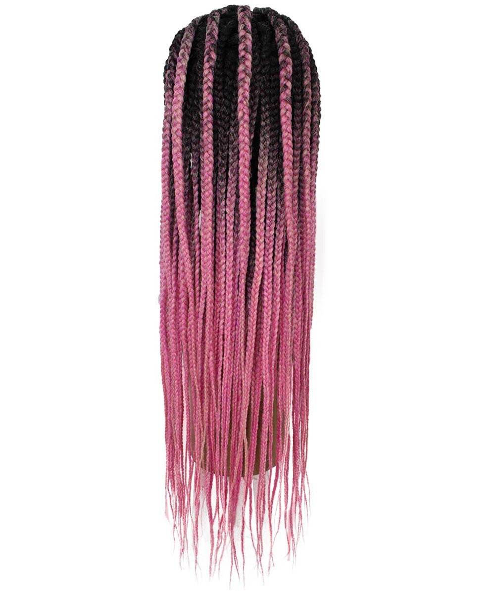 #TT1B/Hot Pink - Black to Dark Pink Ombre