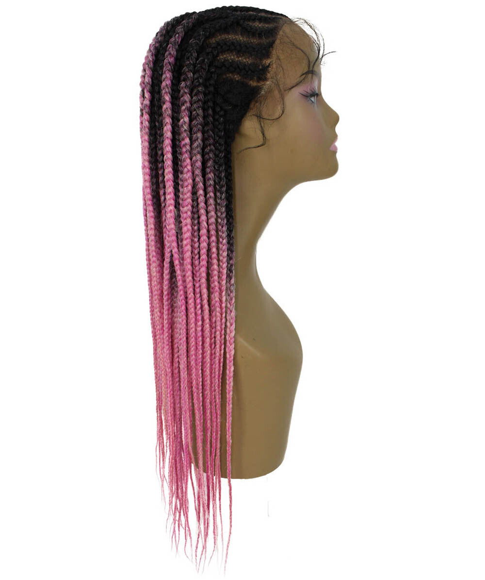 #TT1B/Hot Pink - Black to Dark Pink Ombre