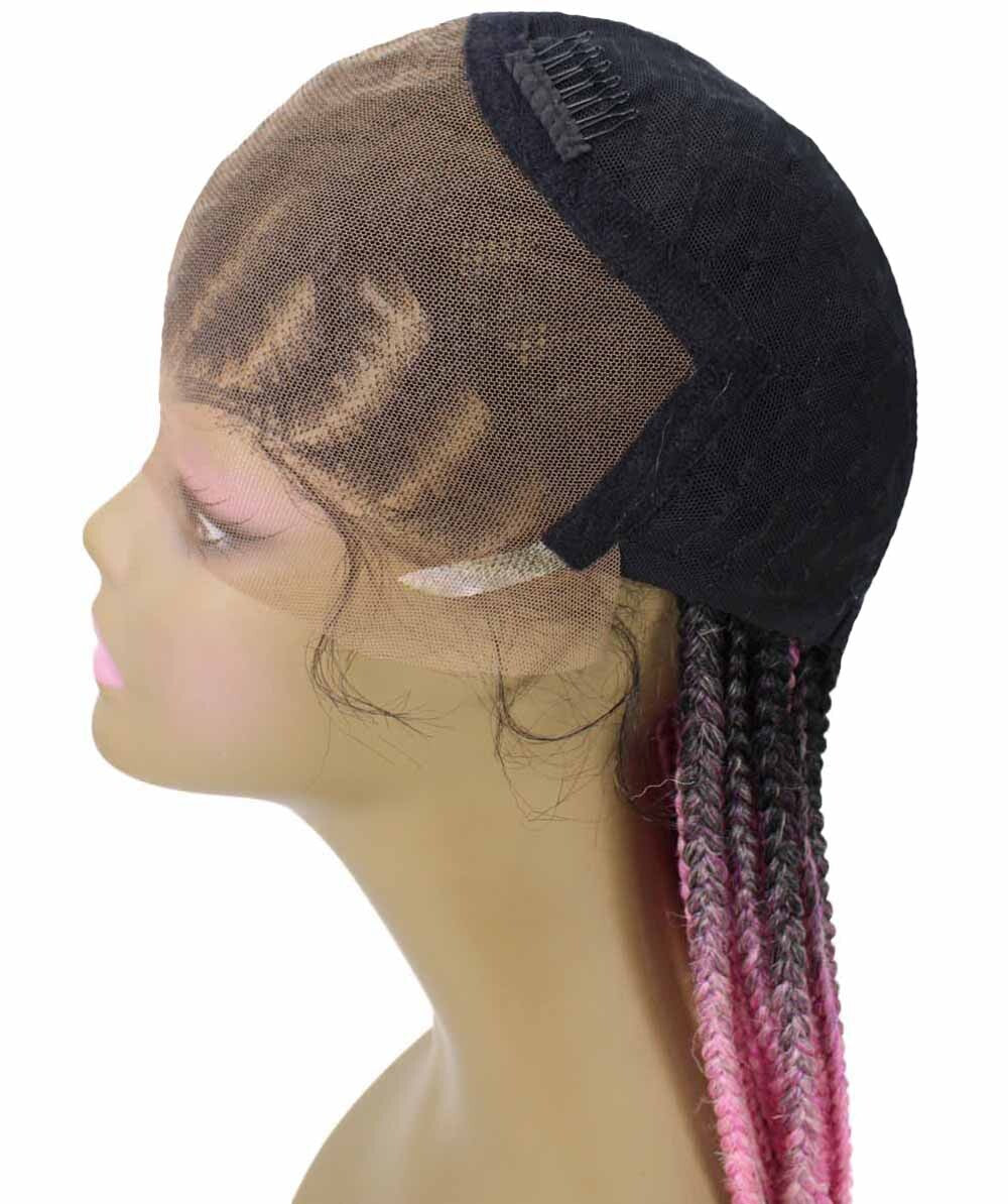 #TT1B/Hot Pink - Black to Dark Pink Ombre
