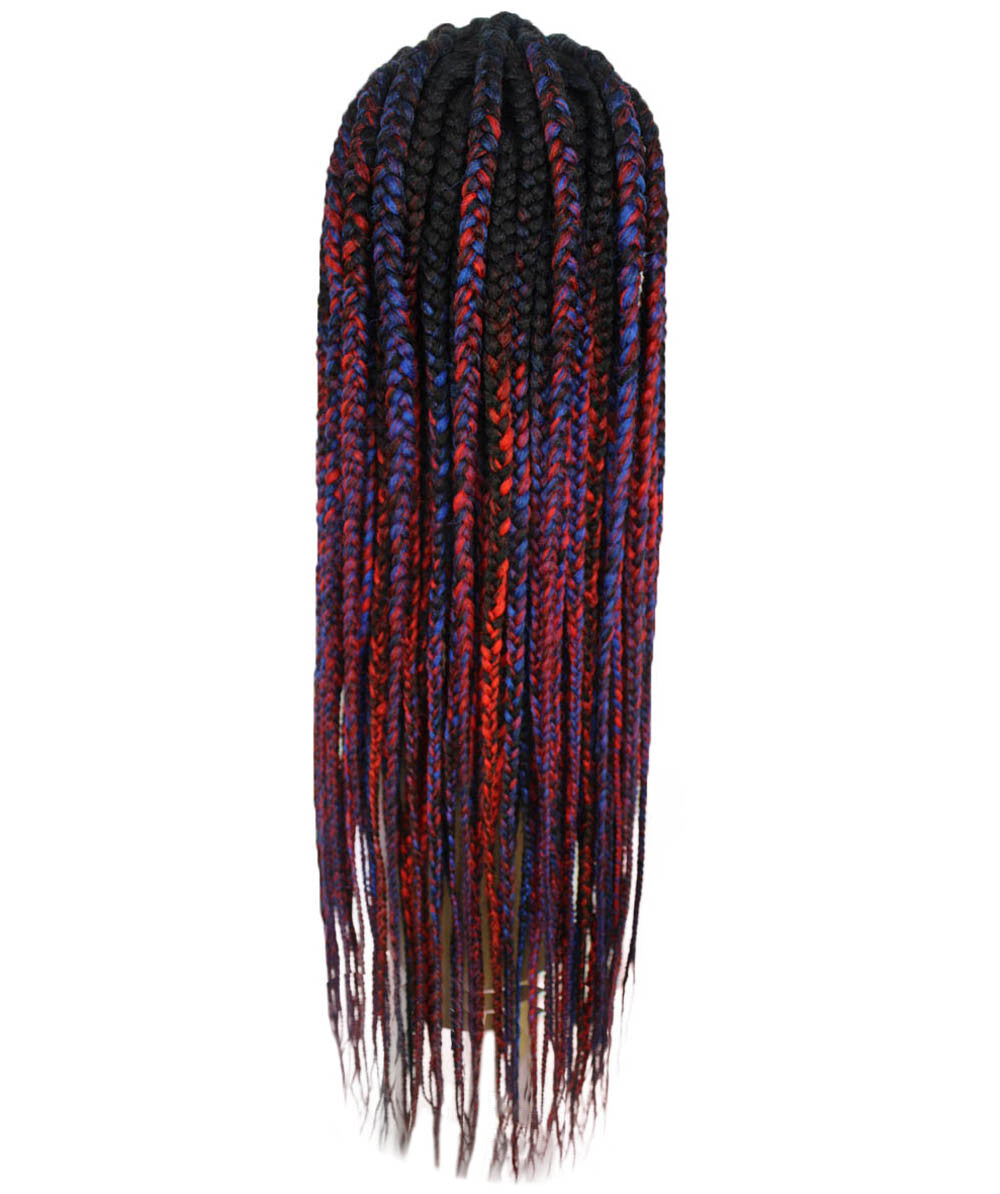 #TT1B/Blue+Red - Black, Red and Blue Blend