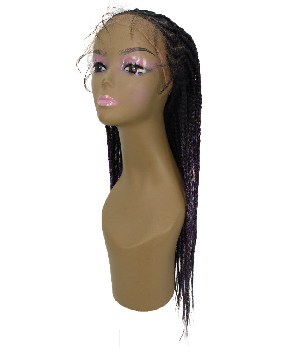 #TT1B/Violet+Lilac - Black, Violet and Lilac Blend